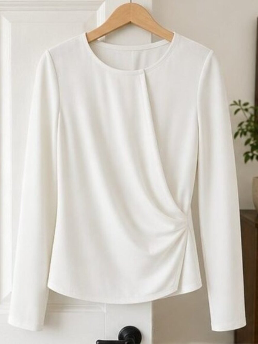 White Wrap Blouse